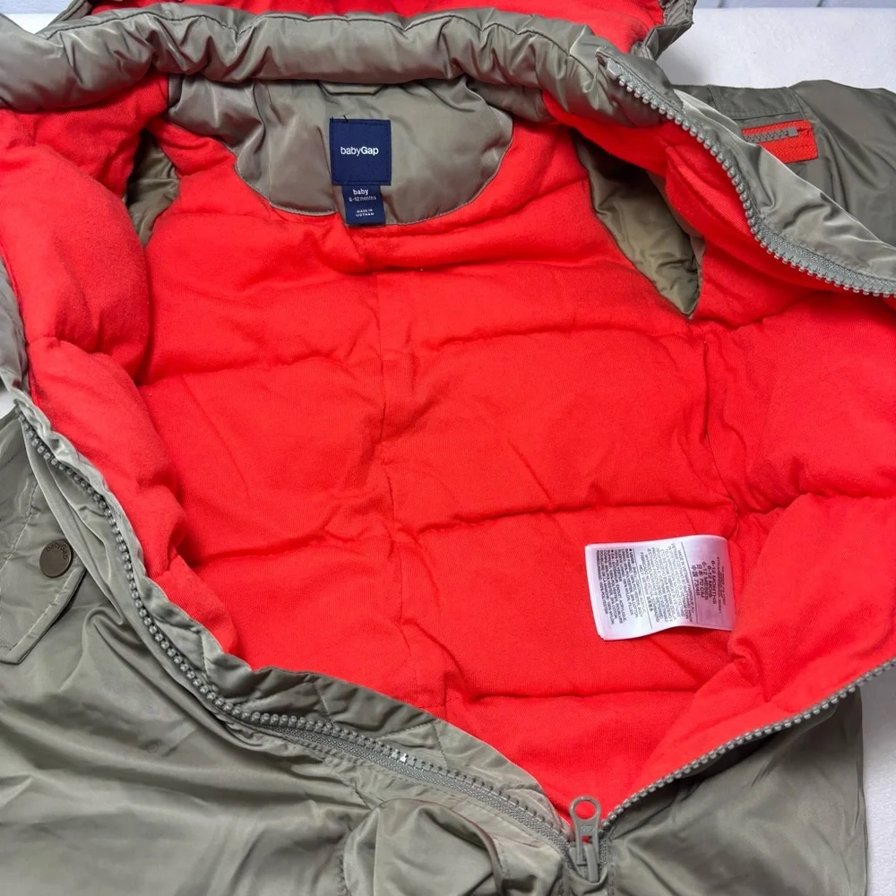 GAP‎ Baby Gap Olive Green Snowsuit Size 6-12 Months